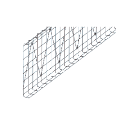 Cable trays horizontal SS AISI304 55x500x3000mm