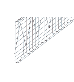 Cable trays horizontal SS AISI304 55x600x3000mm