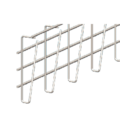 Draadgoot enkellaags RVS AISI304 12x114x3000mm