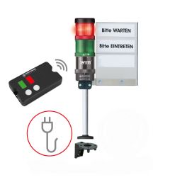 Crowd Control SignalSET ROOD/GROEN 220V