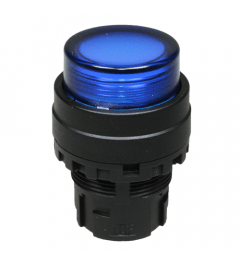 YW drukknop oper 22mm blauw