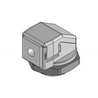 KVT 32-W90 90° wartel 2 delen M32, met moer, grijs