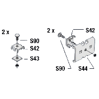 Koppelset voor S38 en S39W Gegalvaniseerd