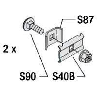 Koppelset voor S20 en S25 Gegalvaniseerd